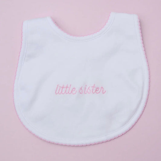 Little Sister Embroidered Bib